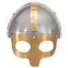 vidaXL Viking Helmet Antique Replica LARP Silver Steel