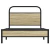 vidaXL Bed Frame without Mattress 100x190 cm Sonoma Oak Engineered Wood