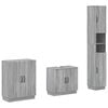 vidaXL 3 Piece Bathroom Cabinet Set HOORN Grey Sonoma Engineered Wood