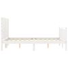 vidaXL Bed Frame without Mattress White 140x190 cm Solid Wood Pine