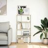 vidaXL Bookcase Sonoma Oak 60x20x120.5 cm Engineered Wood