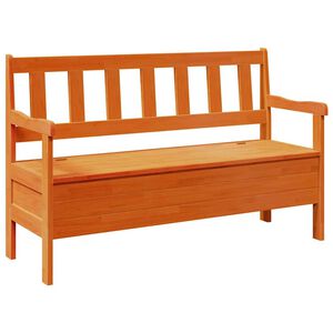 vidaXL Outdoor Bench Brown 119 x 44 x 76 cm Solid Pine Wood