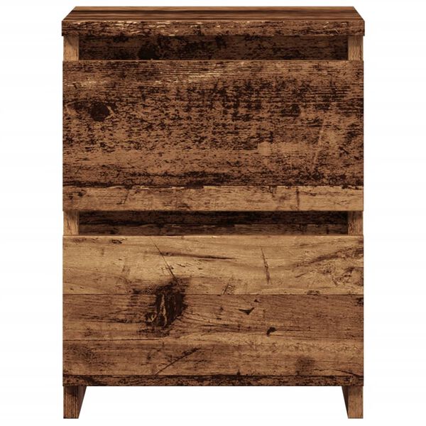 vidaXL Bedside Cabinet Old Wood 30x30x40 cm Engineered Wood