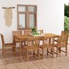 vidaXL 9 Piece Garden Dining Set 200x100 cm Solid Teak Wood