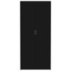 vidaXL Storage Cabinet Black 80x35.5x180 cm Engineered Wood