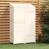 vidaXL Garden Shed White 102x52x174.5 cm Solid Wood Fir