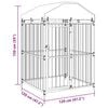 vidaXL Outdoor Dog Kennel with Roof 120x120x150 cm