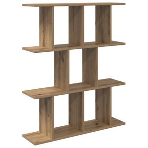 vidaXL Wall Shelf Artisan Oak 80 x 20 x 96 cm Engineered Wood