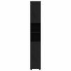 vidaXL Bathroom Tall Cabinet Black 30 x 35 x 192 cm Engineered wood