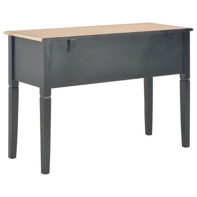 vidaXL Writing Desk Black 109.5x45x77.5 cm Wood