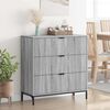vidaXL Sideboard Grey Sonoma 79.5 x 33 x 82 cm Engineered Wood