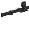vidaXL Sliding Door Hardware Kit 200 cm Steel Black