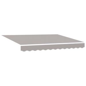 vidaXL Awning Replacement Fabric Light grey 350 x 250 cm Canvas