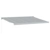 vidaXL Retractable Awning Anthracite and White 4x3 m Fabric&Aluminium