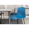 Venture Home Dining Chairs 2 pcs Arctic Plastic Black and Blue