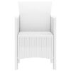 vidaXL Garden Chair 2 pcs White 53 x 49 x 85 cm Polypropylene