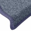 vidaXL Stair Mats 30 pcs 65x24x4 cm Dark Grey and Blue Half Round Large