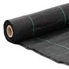 vidaXL Weed Membrane Black 2x25 m PP