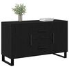 vidaXL Sideboard Black oak 100 x 36 x 60 cm Engineered wood