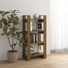 vidaXL Book Cabinet/Room Divider Honey Brown 60x35x125 cm Solid Wood