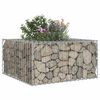vidaXL Gabion Raised Bed Silver 80 x 80 x 40 cm Galvanised Steel