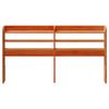 vidaXL Headboard with Shelves Wax Brown 135 cm Solid Wood Pine