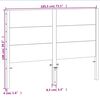 vidaXL Headboard Wax Brown 180 cm Solid Wood Pine