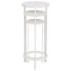 vidaXL Plant Stand Set 3 Pieces Vintage Style Metal Antique White