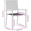 vidaXL Garden Dining Set 3 pcs Grey Poly Rattan