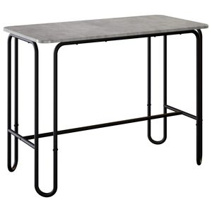 vidaXL Dining Table 100 x 50 x 75 cm Engineered Wood Concrete Grey