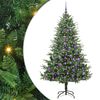 vidaXL Artificial Pre-lit Christmas Tree with Ball Set Green 180 cm