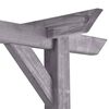 vidaXL Garden Pergola Grey 200x40x205 cm Impregnated Pinewood