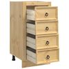 vidaXL Cabinet SKI Honey Brown 40 x 46 x 81 cm Solid Pine Wood
