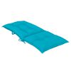 vidaXL Garden Highback Chair Cushions 6 pcs Turquoise 120x50x7 cm Fabric