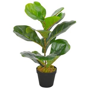 vidaXL Artificial Plant | Green and brown | Plastic | Medium | Decorative Inlays