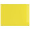 vidaXL Kitchen Backsplash Yellow 80 x 60 x 0.6 cm Tempered Glass