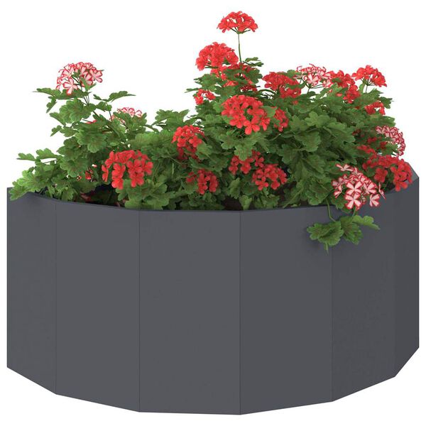vidaXL Planter Anthracite 90 x 45 x 35 cm Steel