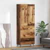 vidaXL Highboard Old Wood 69.5 x 34 x 180 cm Engineered Wood