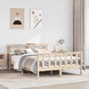 vidaXL Bed Frame without Mattress 150x200 cm King Size Solid Wood Pine