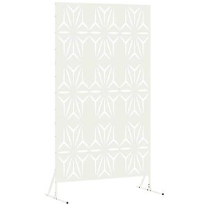 vidaXL Privacy Screen White 100 x 50 x 180 cm Steel