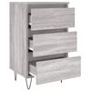 vidaXL Bedside Cabinets 2 pcs Grey Sonoma 40x35x69 cm Engineered Wood