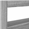 vidaXL Headboard Cabinet with LED Grey Sonoma 120x17x102 cm