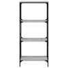 vidaXL Bookcase 4-Tier Grey Sonoma 59x35x132 cm Engineered Wood