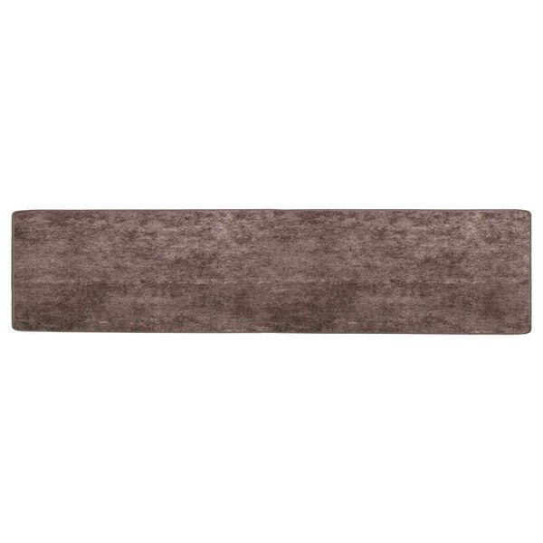 vidaXL Rug Runner MARSA Grey 250 x 50 cm Polyester and PVC