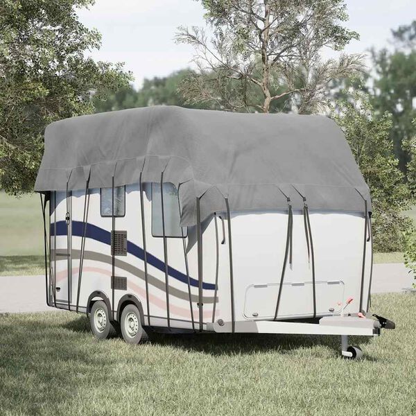 vidaXL Caravan Roof Cover Grey 600x300 cm Non-woven Fabric