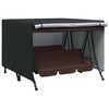 vidaXL Outdoor Swing Cover Black 250 x 250 x 160 cm 210D Oxford Fbric