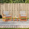vidaXL 3 Piece Garden Lounge Set Wax Brown Solid Wood Pine