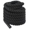 vidaXL Battle Rope Black 15 m 11 kg Polyester