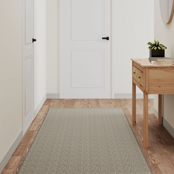 vidaXL Carpet Runner Sisal Look Platina 80x400 cm