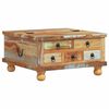 vidaXL Coffee Table | Multicolour | Reclaimed wood, MDF | Medium | Storage